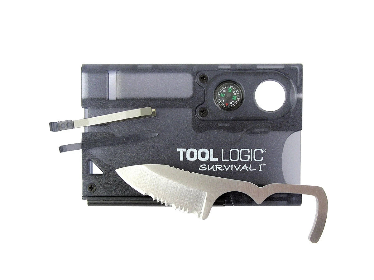 Tool Logic SURVIVAL CARD I  W/COMPASS W/LENS SVC1
