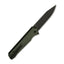 Dettaglio lama D2 stonewash coltello QSP Mamba V2 STW verde