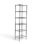 Metallika Scaffale Modulare in Acciaio Cromato 60 × 35 × H 222 cm, 6 Ripiani
