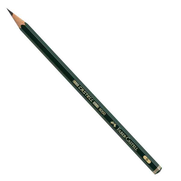 Matita in grafite Castell 9000 - gradazione B - esagonale - Faber-Castell