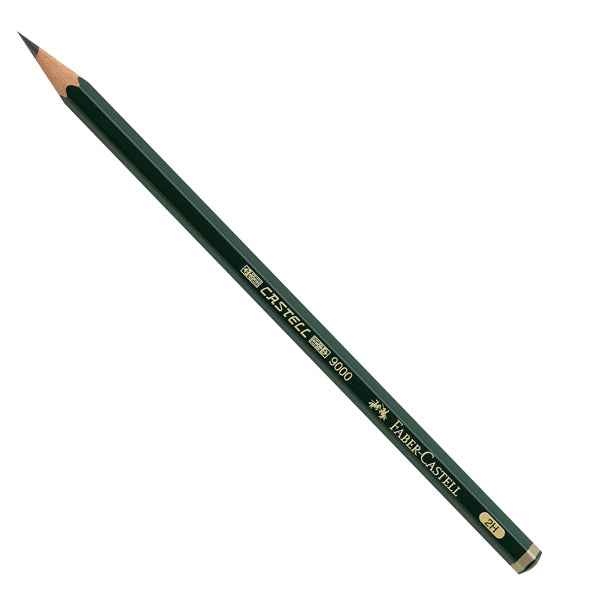 Matita in grafite Castell 9000 - gradazione 2H - esagonale - Faber-Castell