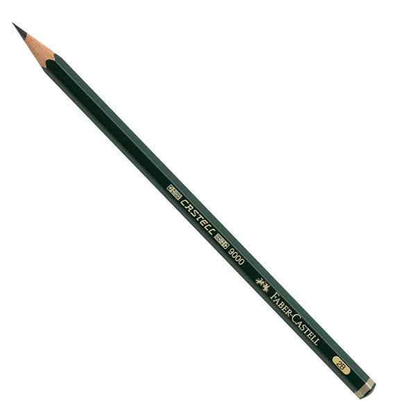 Matita in grafite Castell 9000 - gradazione 2B - esagonale - Faber-Castell