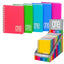 Miniquaderno One Color PP - A6 - 1 rigo - 80 fogli - 80 gr -  c/fori - spiralato - Blasetti - expo 14 pezzi