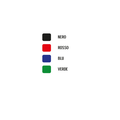 Marcatore permanente N60 - punta scalpello  - astuccio 4 colori assortiti - Pentel