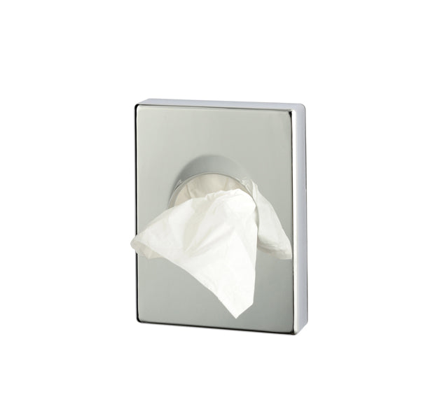 Dispenser ABS per sacchetti igienici - 9,8x2,5x13,8 cm - argento cromato - Medial