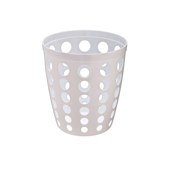 Gettacarte traforato - diametro 28 cm - altezza 27 cm - 12 L - bianco - Medial