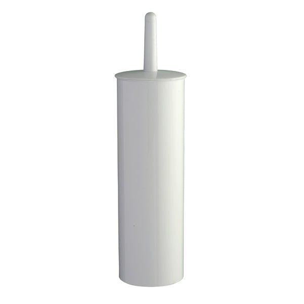 Portascopino WC Basica - da terra - ABS - diametro 10,3 cm - altezza 39,5 cm - bianco - Medial