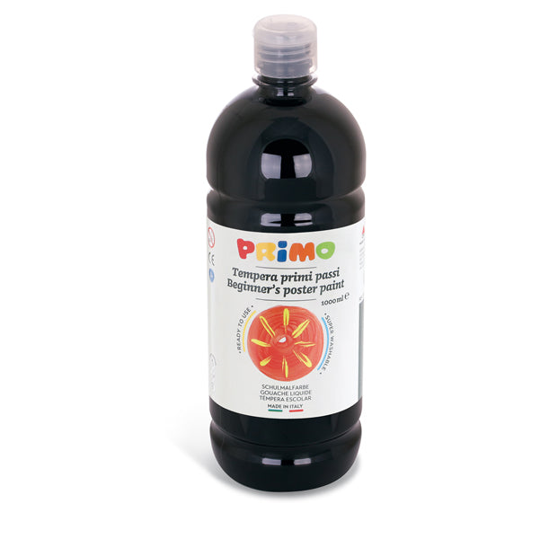 Tempera pronta Primi Passi - 1 L - colori assortiti - Primo - conf. 6 pezzi