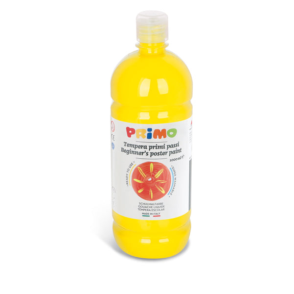 Tempera pronta Primi Passi - 1 L - colori assortiti - Primo - conf. 6 pezzi