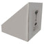 Sgabello bar - ABS/acciaio cromato - 35x45x55/78 cm - bianco - Serena Group