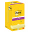 Blocco foglietti Super Sticky - 654-12SS-CY - 76 x 76 mm - giallo Canary - 90 fogli - Post-it