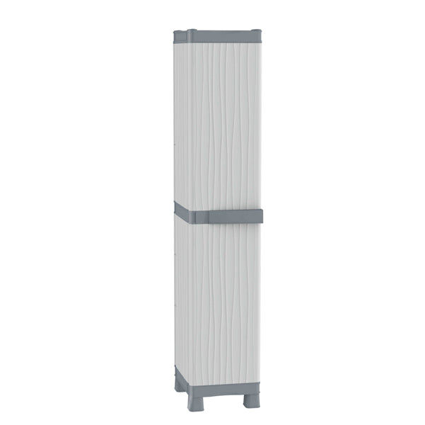 Armadio Domino Wave - Base 2350 UW - 1 anta - 35 x 43,8 x 181,8 cm - PPL - grigio - Terry
