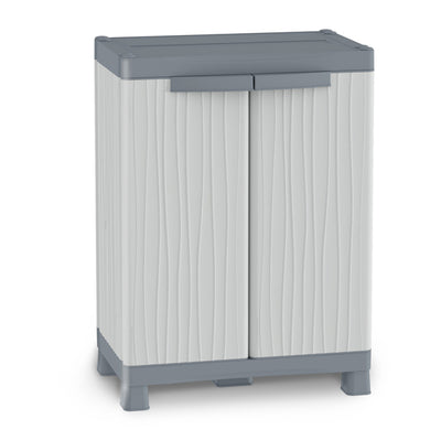 Armadietto Domino Wave - Base 700UW - 2 ante - 70 x 43,8 x 97,6 cm - PPL - grigio - Terry