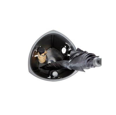 Portaombrelli - diametro 26 cm - H 60 cm - metallo - nero - Alba