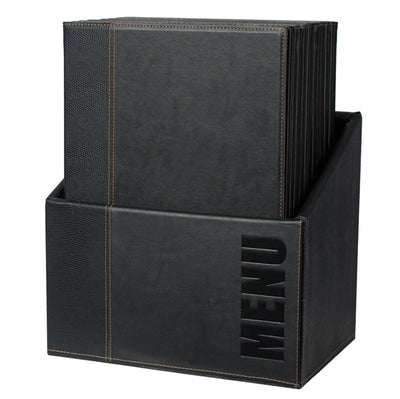 Menu Box Trendy - 20 portamenù - nero - Securit