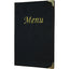 Portamenù Basic - A4 - 31,5 x 24 cm - PVC - nero - 4+2 buste fisse incluse - Securit