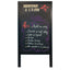 Lavagna Sandwich - cavalletto nero - 69 x 125 cm - Securit