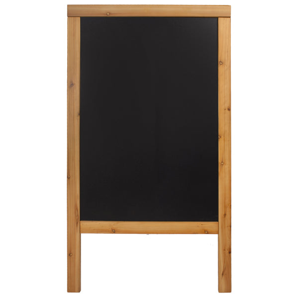 Lavagna Sandwich - cavalletto Teak - 69 x 125 cm - Securit