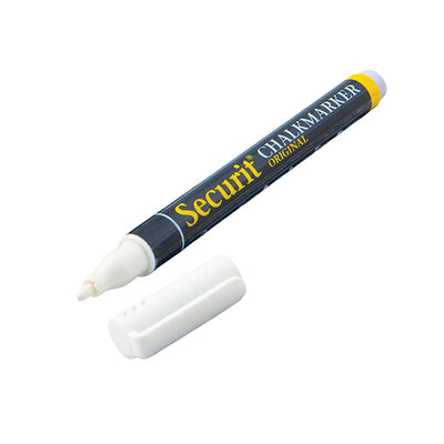 Marcatore a gesso liquido - punta fine da 1,00-2,00 mm - bianco - Securit - conf. 4 pezzi
