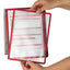 Leggio da parete Vario Wall 5 - 5 pannelli Sherpa inclusi - rosso - Durable