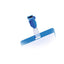 Portanome a tasca aperta - clip in plastica - 6 x 9 cm - blu - Durable - conf. 25 pezzi