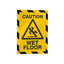 Cornice Duraframe Security - adesiva - pannello magnetico - A4  (21 x 29,7 cm) - giallo/nero - Durable