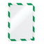Cornice Duraframe Security - adesiva - pannello magnetico - A4  (21 x 29,7 cm) - verde/bianco - Durable