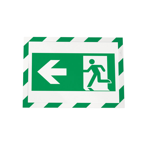 Cornice Duraframe Security - adesiva - pannello magnetico - A4  (21 x 29,7 cm) - verde/bianco - Durable