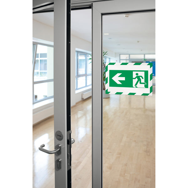 Cornice Duraframe Security - adesiva - pannello magnetico - A4  (21 x 29,7 cm) - verde/bianco - Durable
