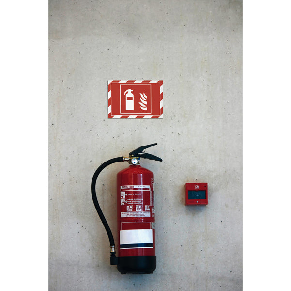 Cornice Duraframe Security - adesiva - pannello magnetico - A4  (21 x 29,7 cm) - rosso/bianco - Durable