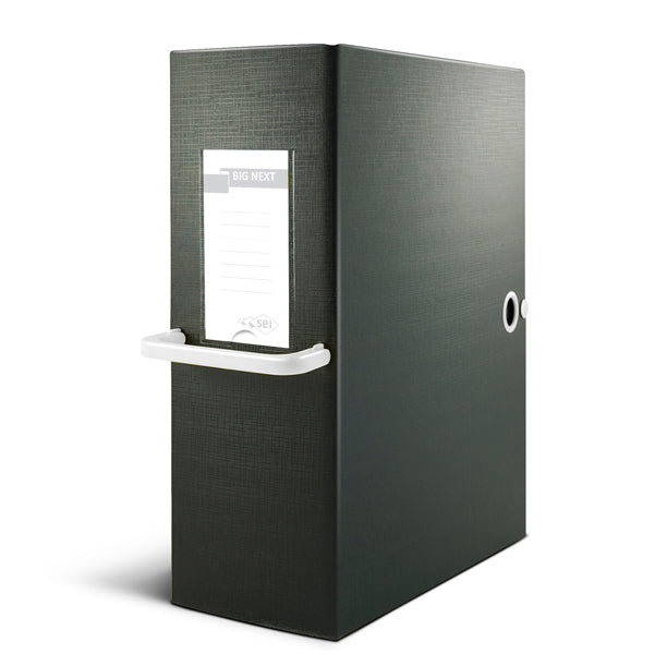 Scatola archivio Big Next - dorso 16 cm - 25 x 35 cm - nero/bianco - Sei Rota