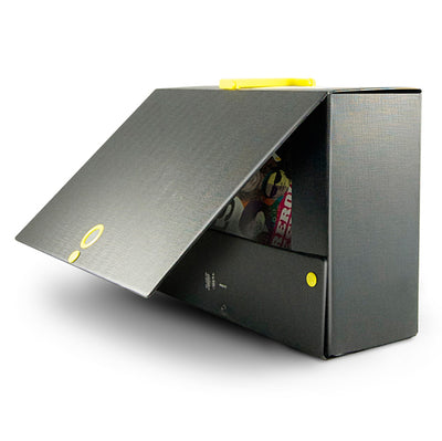 Scatola archivio Big Next - dorso 16 cm - 25 x 35 cm - nero/giallo - Sei Rota