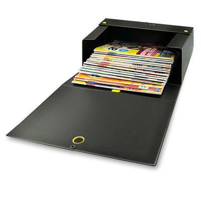Scatola archivio Big Next - dorso 20 cm - 25 x 35 cm - nero/giallo - Sei Rota