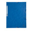 Cartella 3 lembi con elastico angolare - A4 - dorso 0,3 cm - cartoncino Lustrè - blu - Exacompta
