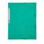 Cartella 3 lembi con elastico angolare - A4 - dorso 0,3 cm - cartoncino Lustrè - verde - Exacompta