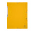 Cartella 3 lembi con elastico angolare - A4 - dorso 0,3 cm - cartoncino Lustrè - giallo - Exacompta