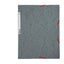 Cartella 3 lembi con elastico angolare - A4 - dorso 0,3 cm - cartoncino Lustrè - grigio - Exacompta