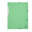 Cartella 3 lembi con elastico angolare - A4 - dorso 0,3 cm - cartoncino Lustrè - verde tiglio - Exacompta