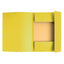 Cartella 3 lembi con elastico angolare - A4 - dorso 0,3 cm - cartoncino Lustrè - giallo limone - Exacompta