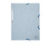 Cartella 3 lembi con elastico angolare - A4 - dorso 0,3 cm - cartoncino Lustrè - grigio chiaro - Exacompta