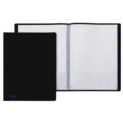 Portalistini Sviluppo - liscio - PP - 22 x 30 cm - 20 buste - nero - Favorit