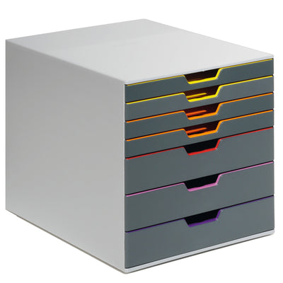 Cassettiera Varicolor - 28 x 35,6 x 29,2 cm - 7 cassetti  - Durable