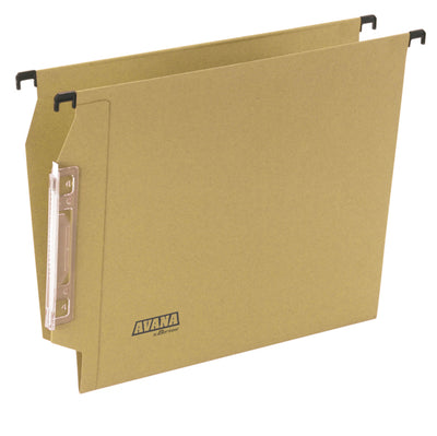 Cartella sospesa Avana - armadio - interasse 33 cm - fondo V - 32,6 x 27,5 cm - avana - Bertesi