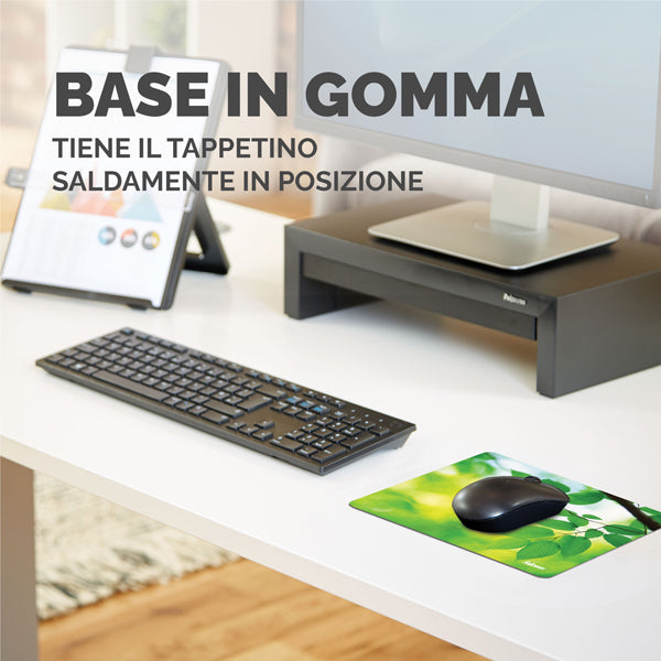 Mousepad Earth Series - Foglie - ecologico - Fellowes