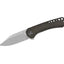 Coltello EDC QSP Kestrel Micarta 14C28N stonewash marrone QS145-A1