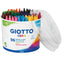Pastelli cera - lunghezza 90mm con Ø 8,50mm - colori assortiti - Giotto -  barattolo 96 colori