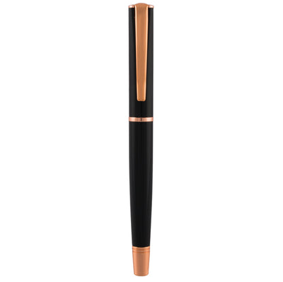 Roller Linea Impressa - punta M - nero/rosegold - Monteverde