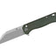 Coltello EDC QSP Swordfish Micarta 14C28N stonewash Wharncliffe verde QS149-B1