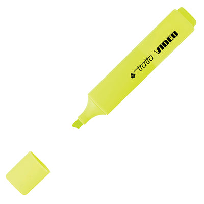 Evidenziatore Tratto Video - punta a scalpello - tratto da 1,0-5,0mm - astuccio 6 colori - Tratto