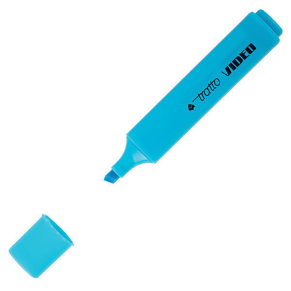 Evidenziatore Tratto Video - punta a scalpello - tratto da 1,0-5,0mm - astuccio 6 colori - Tratto
